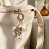 Memory Keepsake for Pet Fur Hair Keychain, Portable Transparent Memorial Pendant, Puppy Shaped Storage Pendant DIY Meaningful Lovers Decorative Charm
