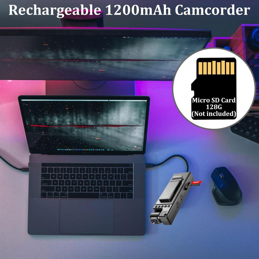 HD 1,3-Zoll-Bildschirm Tragbare WiFi Outdoor DV-Kamera mit drehbarer Linse