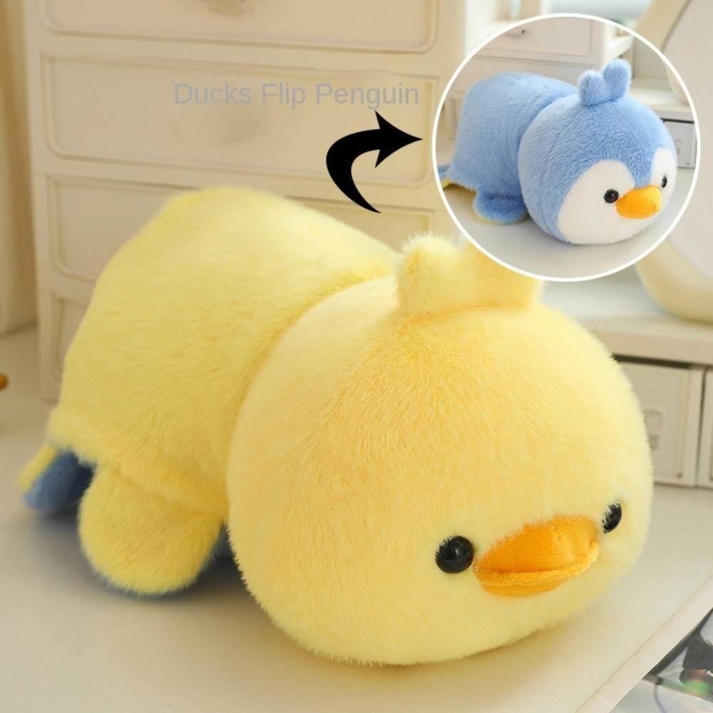 Double-Sided Duck Plush Doll Stuffed Animal Transform Panda Reversible Animal Toys  Home Decoration