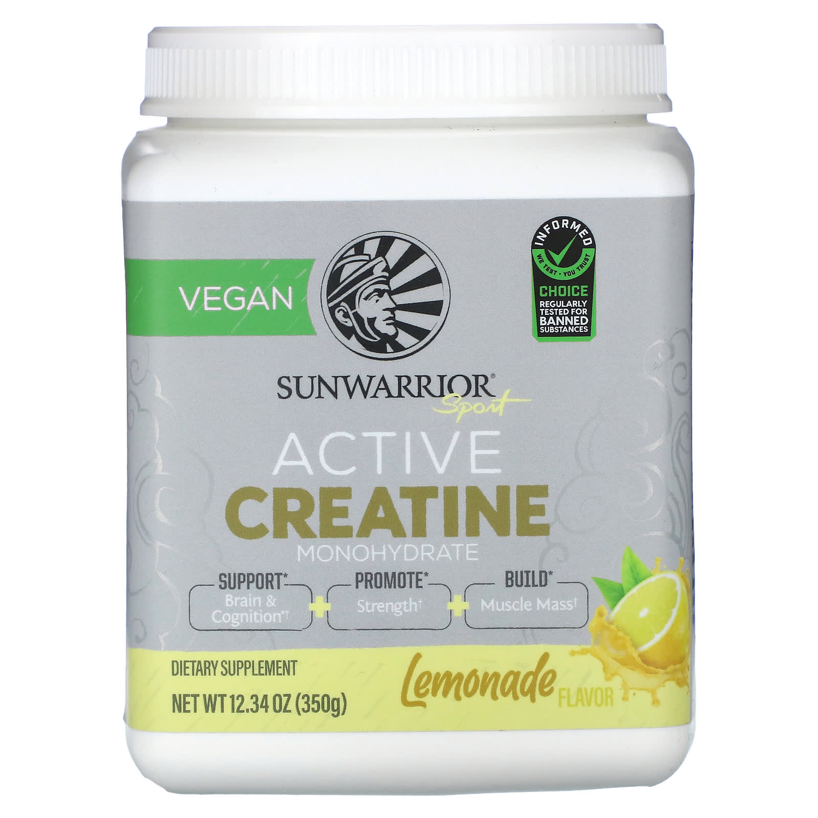 

Sport, Activated Creatine Monohydrate, Lemonade, 350G (12.34Oz)