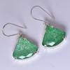 Natural Green Emerald 63 Ct CERTIFIED Fancy 925 Sterling Silver Stone Earring MY.ER-39-NS