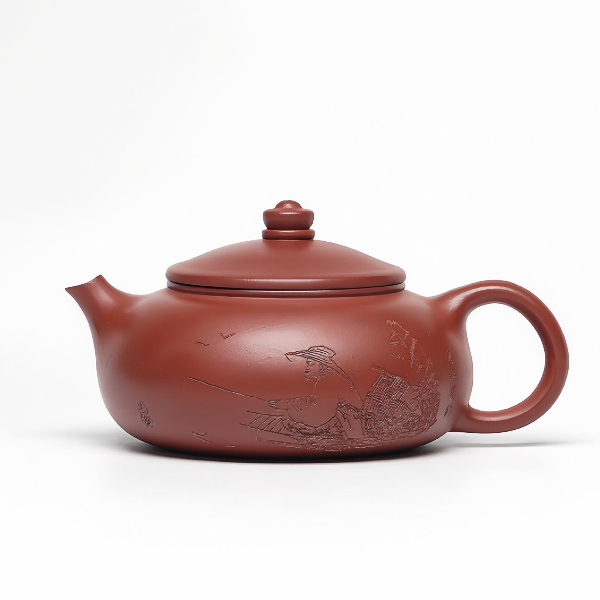 

210ml Yixing Purple Clay Teapots Master Handmade Han Jiang Pot Raw Ore Dragon s Blood Sand Mud Kettle With Strainer Zisha Teaset