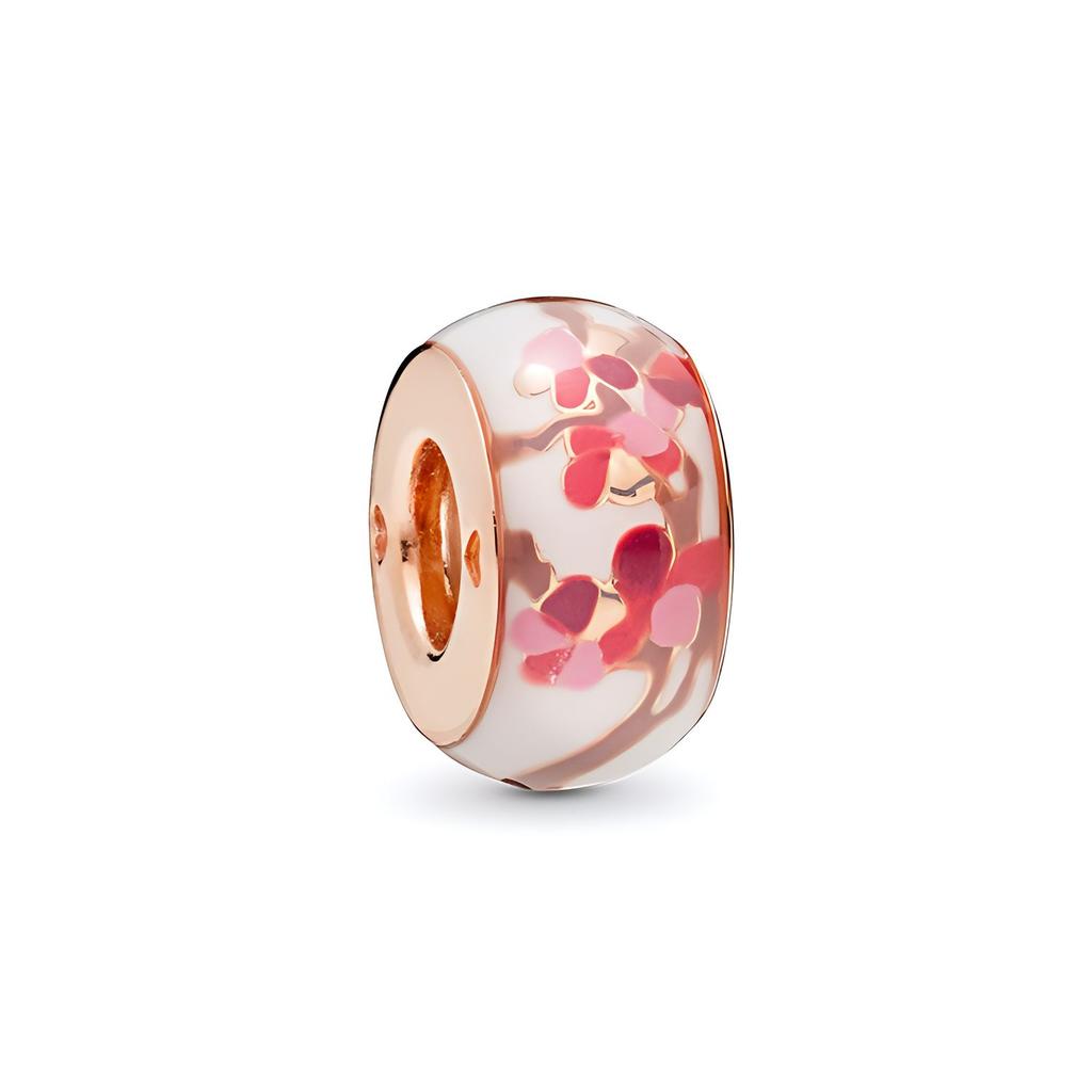 Pandora Slow Peach Blossom Fashion Trendy Cute Charm Women Charm Pink 788111ENMXA