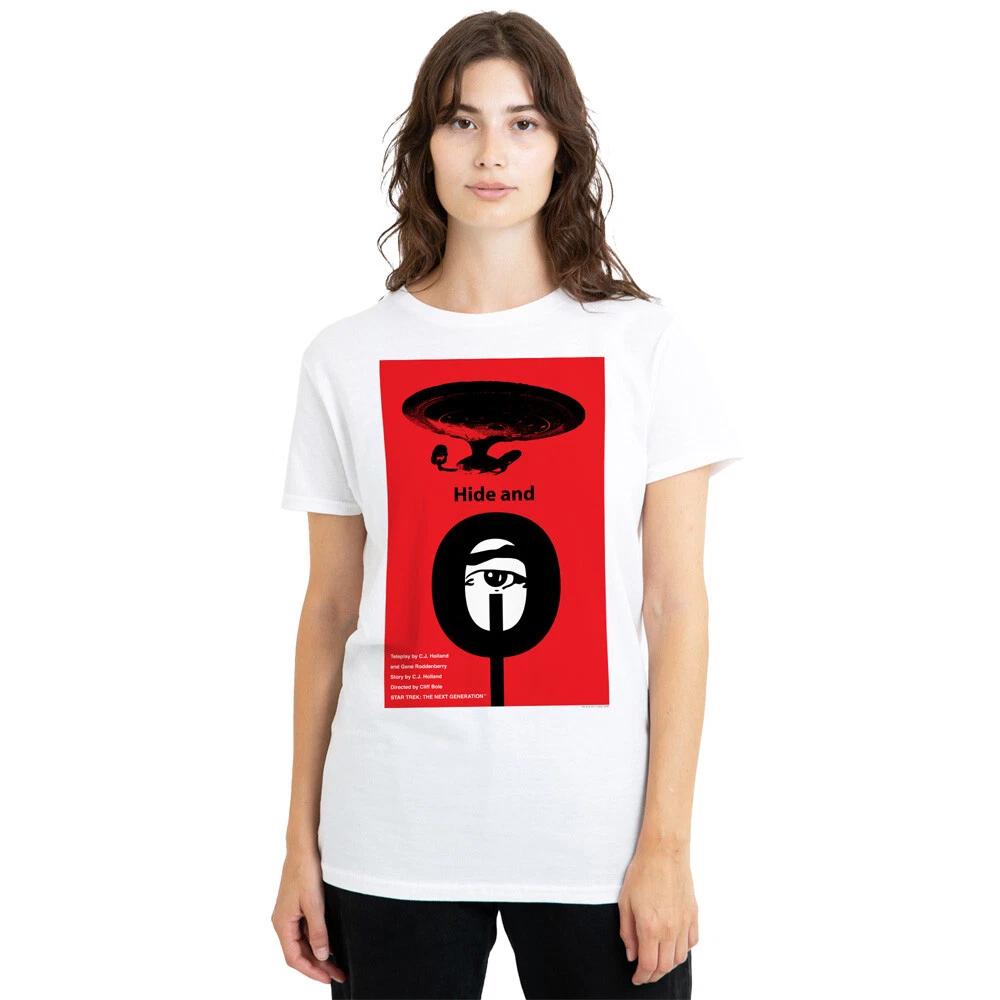 

Star Trek TNG Season 1 Episode 10 Ladies 100% Cotton T-shirt Mens Tees Top S-2XL, White S