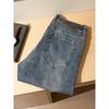 Light Luxury Texture! European and American Retro! Export Old Beauty Original Order Jeans Men's Straight Loose Stretch Summer Thin