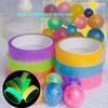 5pcs Glow-in-the-Dark Sticky Balls, Ball Tape, Crystal-Clear Water Ball Tape, Hand-Stretched, Colorful Sticky Water Ball Tape