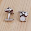 1 Men Wear Cufflinks Drum Shape Pair Banquet Attire Accessories