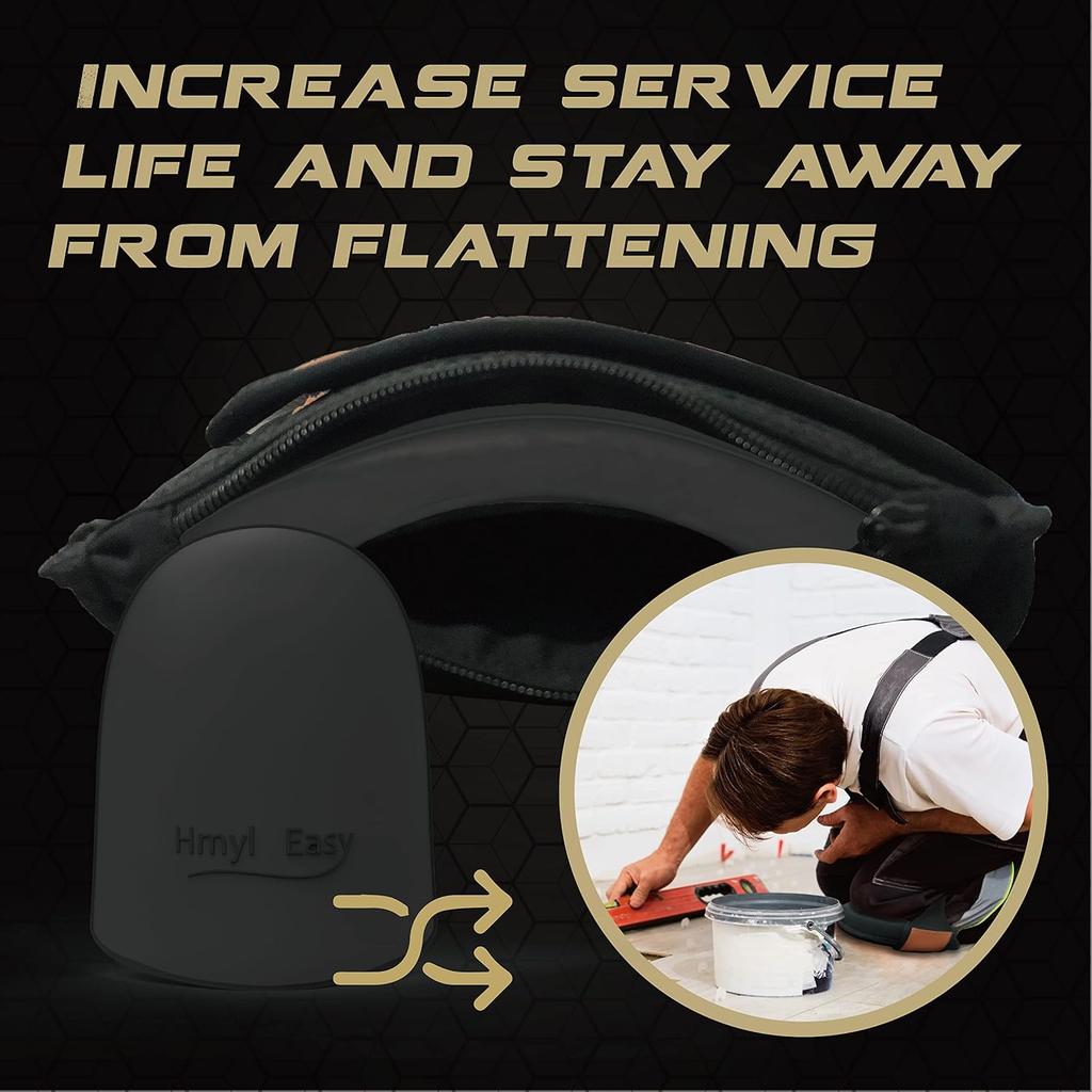 Super Soft Knee Pads for Work, Replaceable Inner Cushion Design, Leather Knee Pads for Construction, Flooring , Gardening, Cleaning, and Garage,