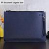 Large Capacity A4 Leather File Bag - Multifunctional Business Office Folder