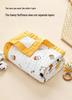 Grade A All-Cotton 6-Layer Baby Bath Towel - Soft, Absorbent, Printed Gauze for Newborns
