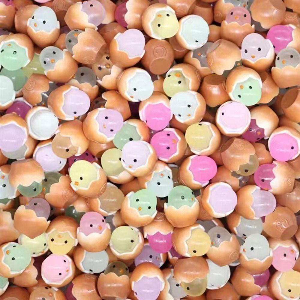 Cartoon Cute Luminous Chicken Ornament Dolls Figures Car Dashboard Toys Home Deco