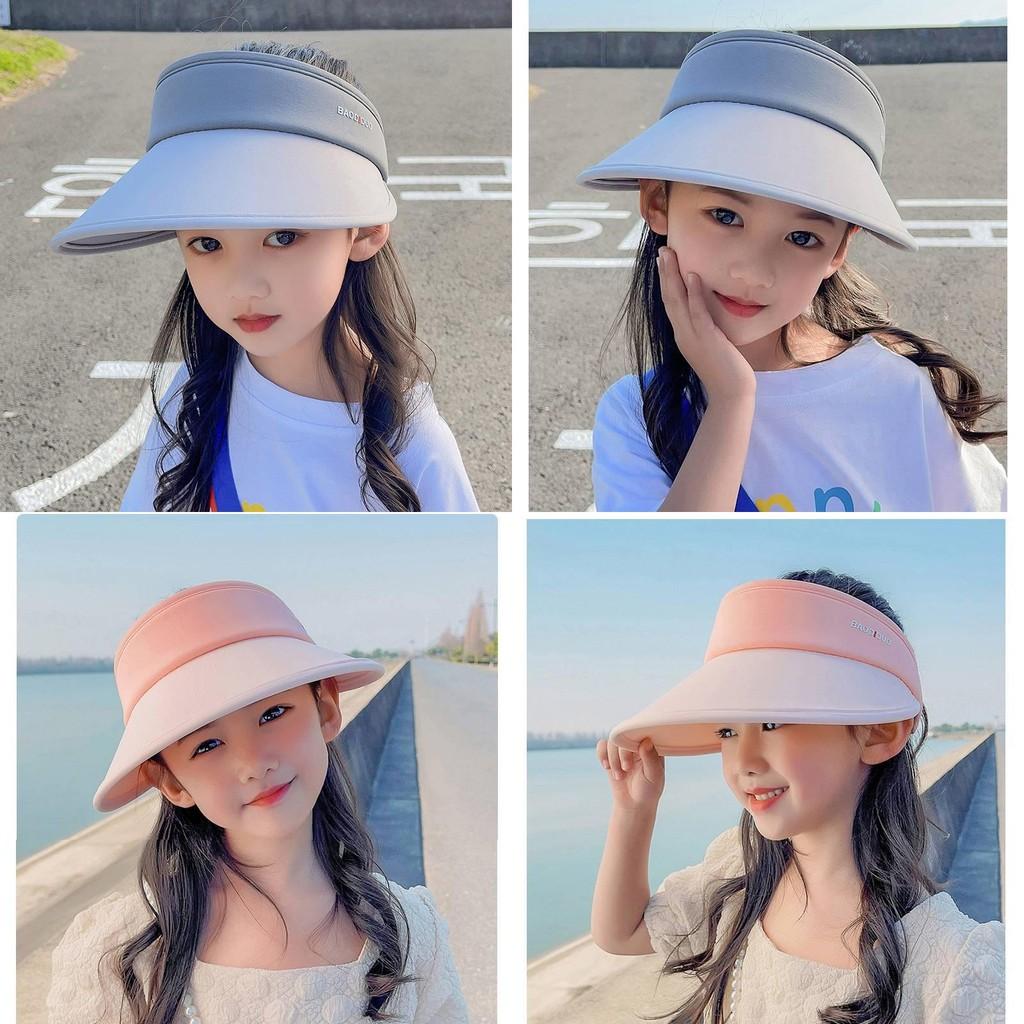 Summer Kids Sun Hat With Large Brim And Breathable Ice Silk Material For Outdoor Protection