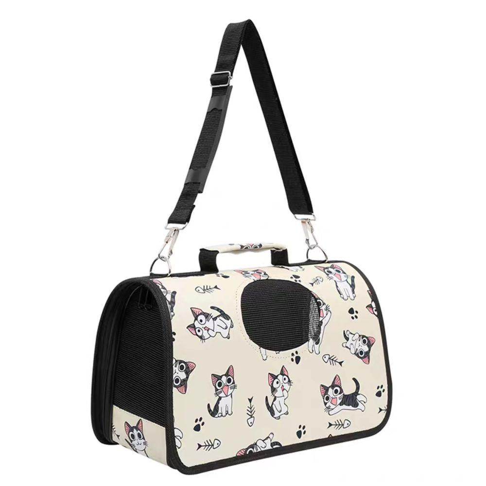 Multi Functional Portable Pet Carrying Bag Breathable Foldable Cat Bag Pet Outing Bag  Pet Travel