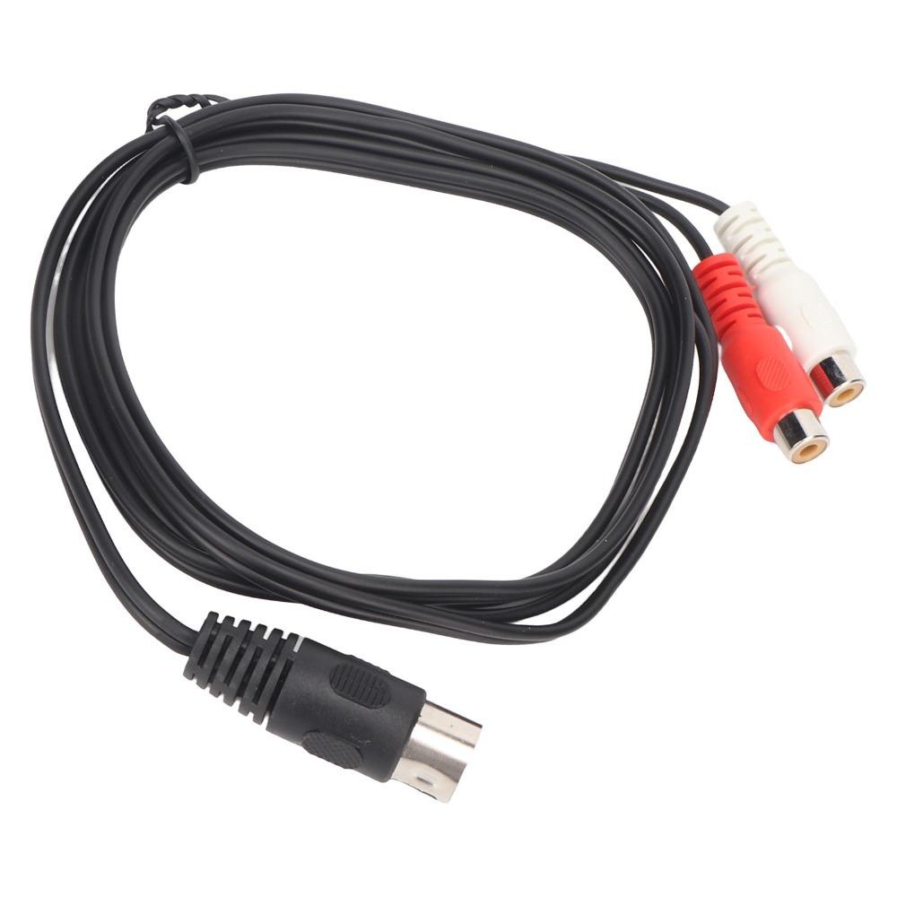1,5m / 4,9ft 8-Pin Din auf 2RCA Adapter Professionelles Audiokabel Professionelles Audio
