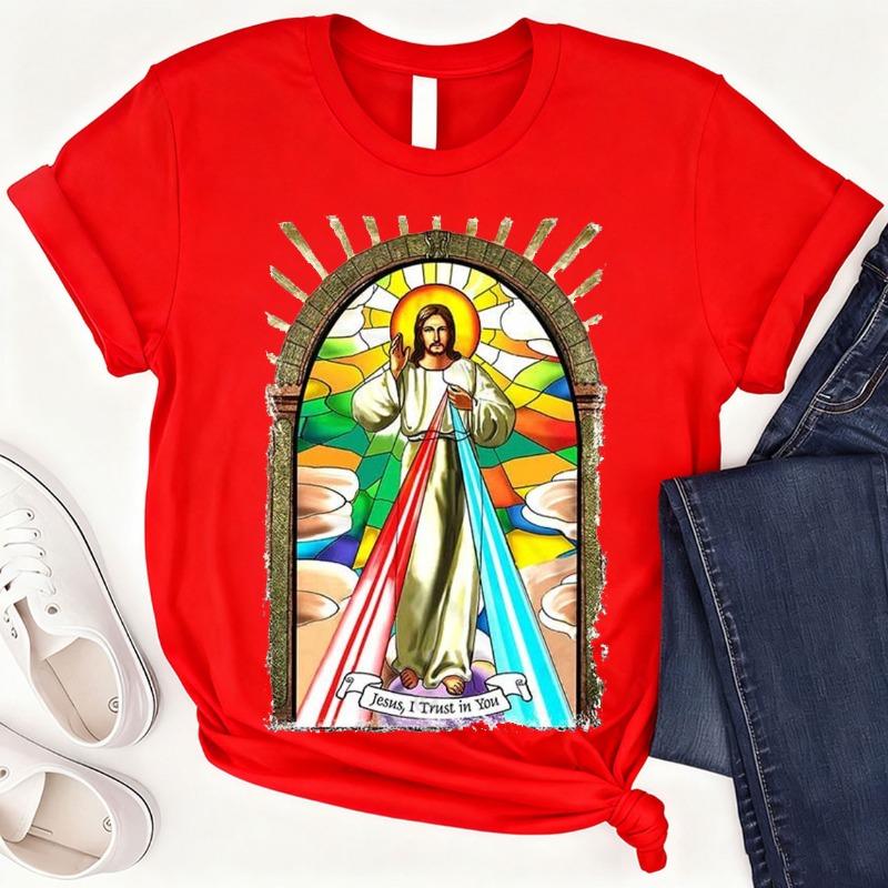 Jesus Trust in You Cotton The Passion of Christ Meme Gift Funny Vintage Style Christmas Aesthetic Unisex Gamer Cult Movie Music