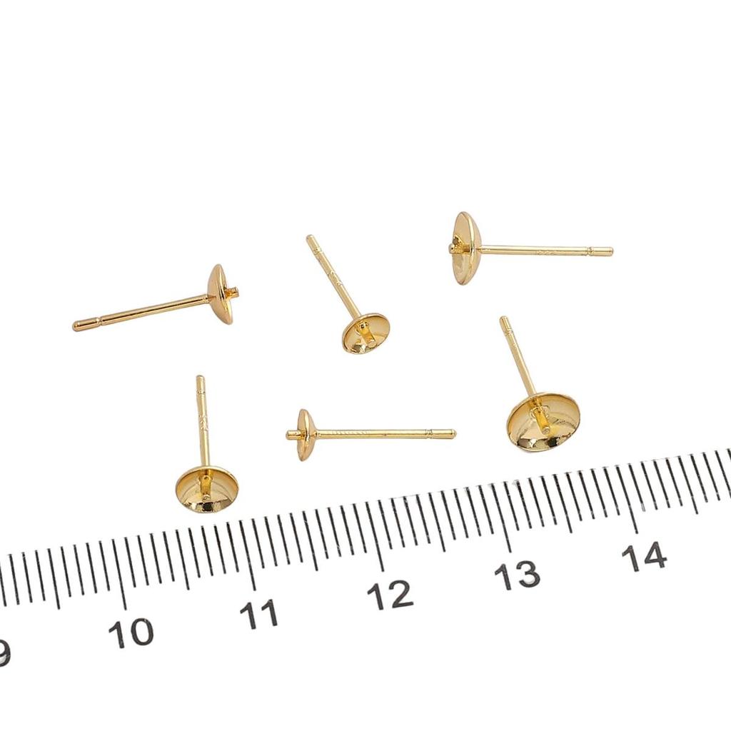 Cercei tip bol în formă de cruce de cupru pentru ace de cercei de modă, descoperiri de bijuterii DIY, pentru realizarea de accesorii