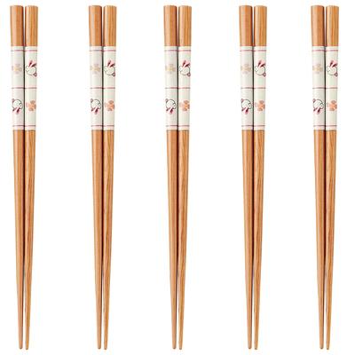 Glückliches Set von Made in PID1073 J-kitchens Essstäbchen, 5, Material Holz, Essstäbchen, Japan,