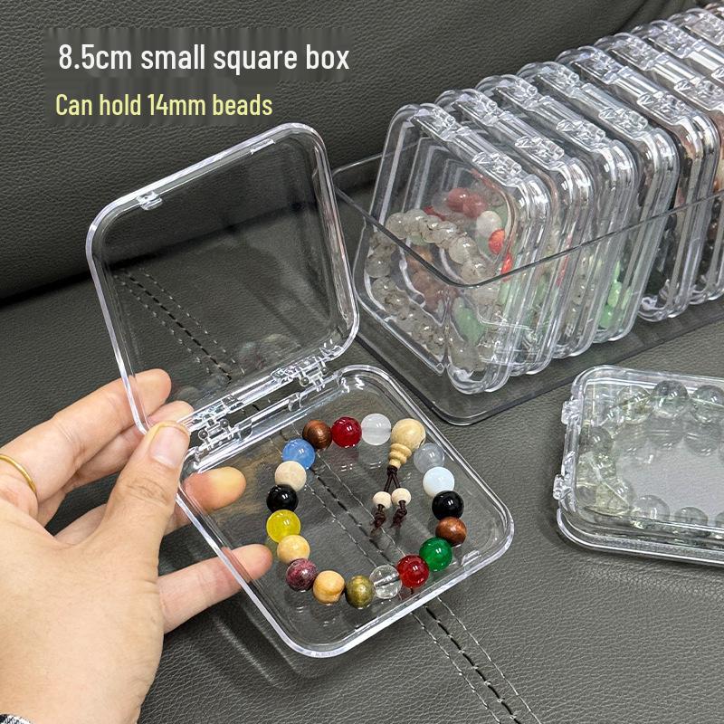 Transparent Dustproof Jewelry Box: Crystal Wenwan Bracelet & Necklace Storage Organizer