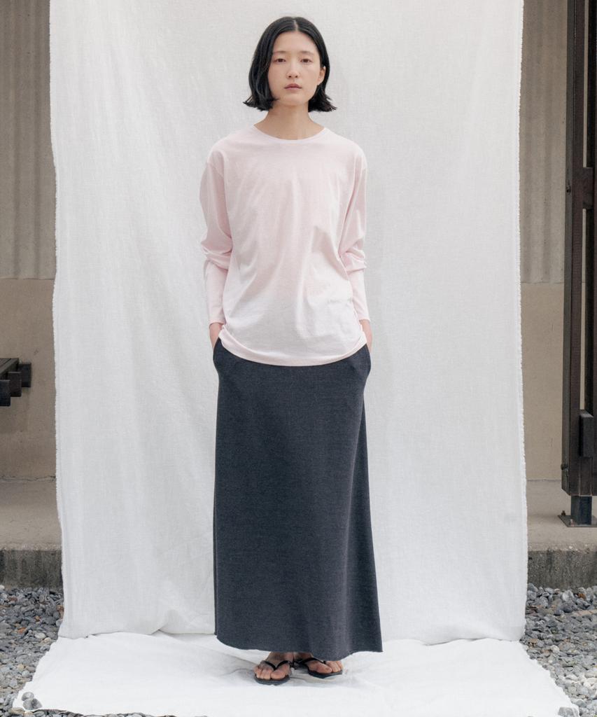 Step Around Pk Cotton A-Line Skirt_Charcoal