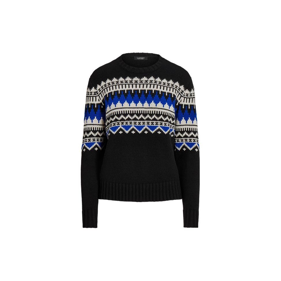 

Polo Ralph Lauren FW23 Color Block Pattern Loose Fit Crew Neck Sweater Women sweater Multicolor WMLRSWES6820572-001 M