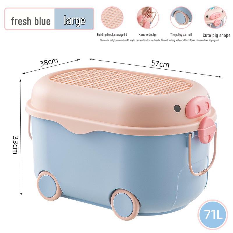 QiMiao Cute Piggy Toy & Clothes Organizer for Kids