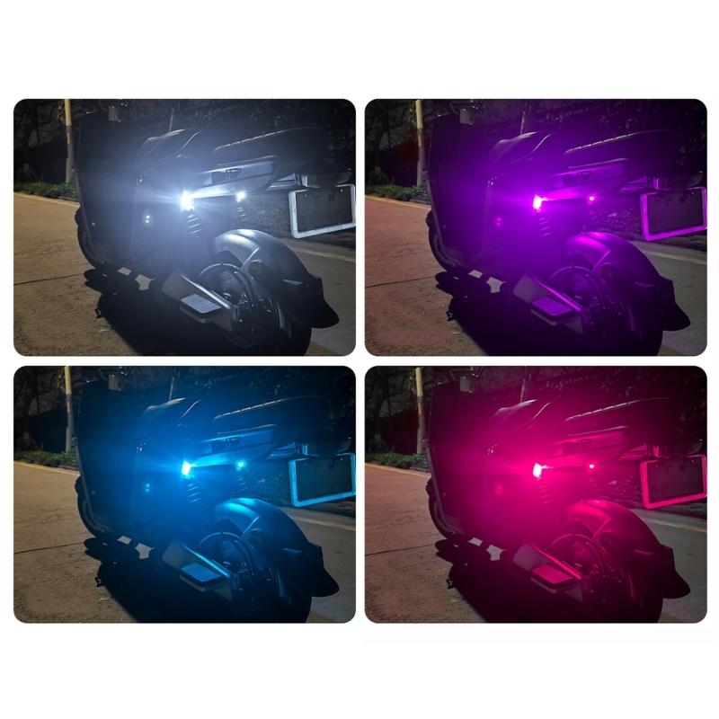 Remote Control LED Warning Lamp Rechargeable LED Strobe Light High Brightness Lamp for Enhanced Night Driving Safety