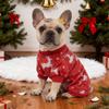 Christmas Four-Legged Elastic Plush Suit for Small Dogs with Ankle Cuffs