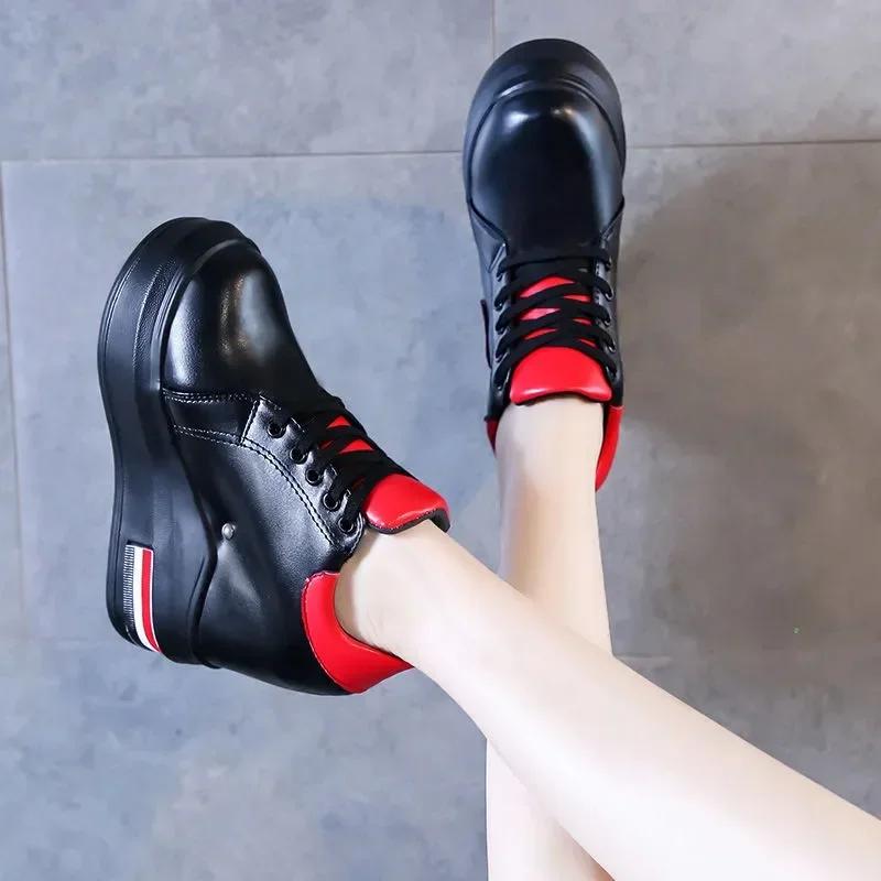 Fashion Spring Women 12CM High Heels Casual Shoes Wedges Platform Women Shoes Chaussure Summer Height Increasing Pumps flowers Shoes