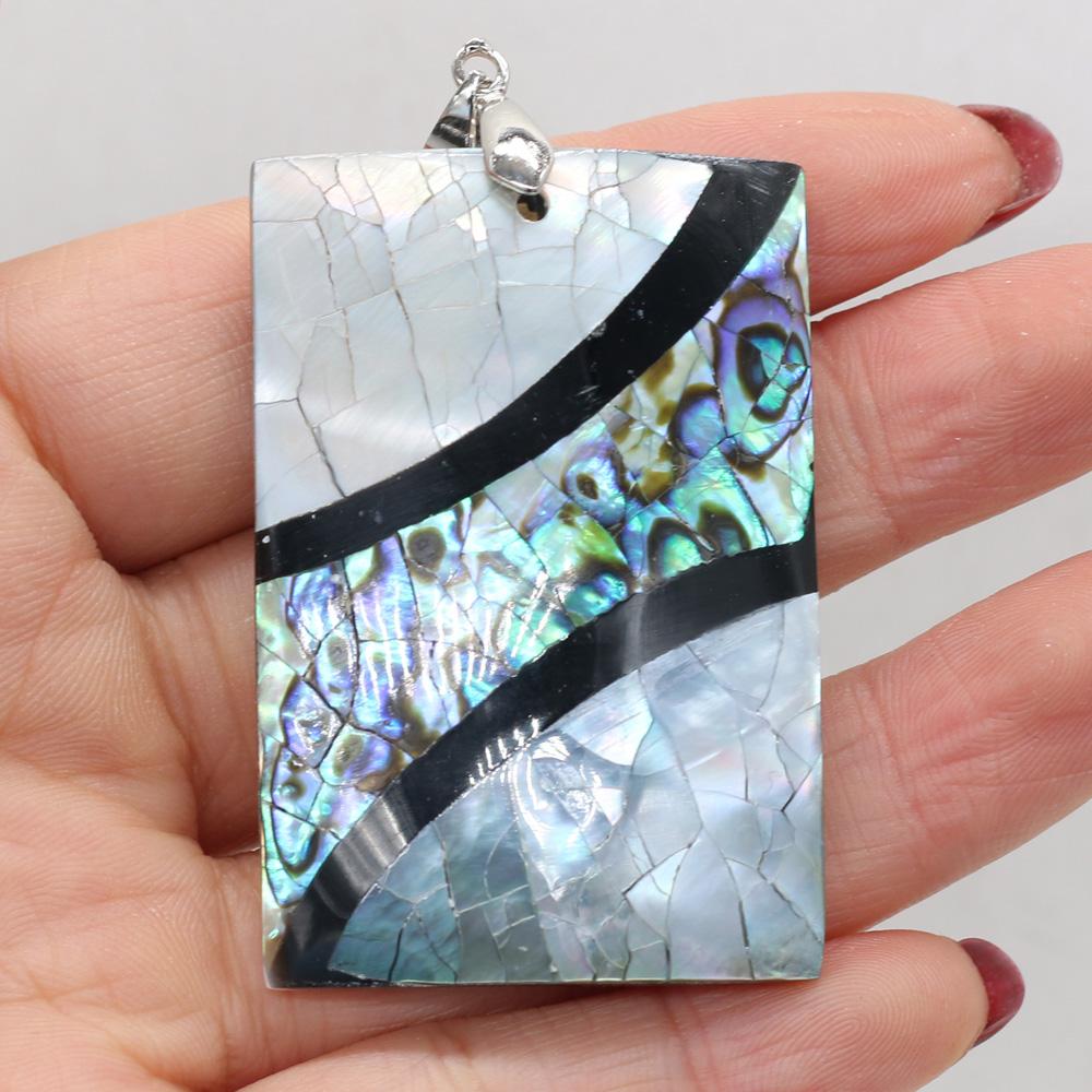 

Подвеска-сращивание Натуральная ракушка Неправильная подвеска для изготовления ювелирных изделий DIY Ожерелье Браслет Аксессуар 33x50mm