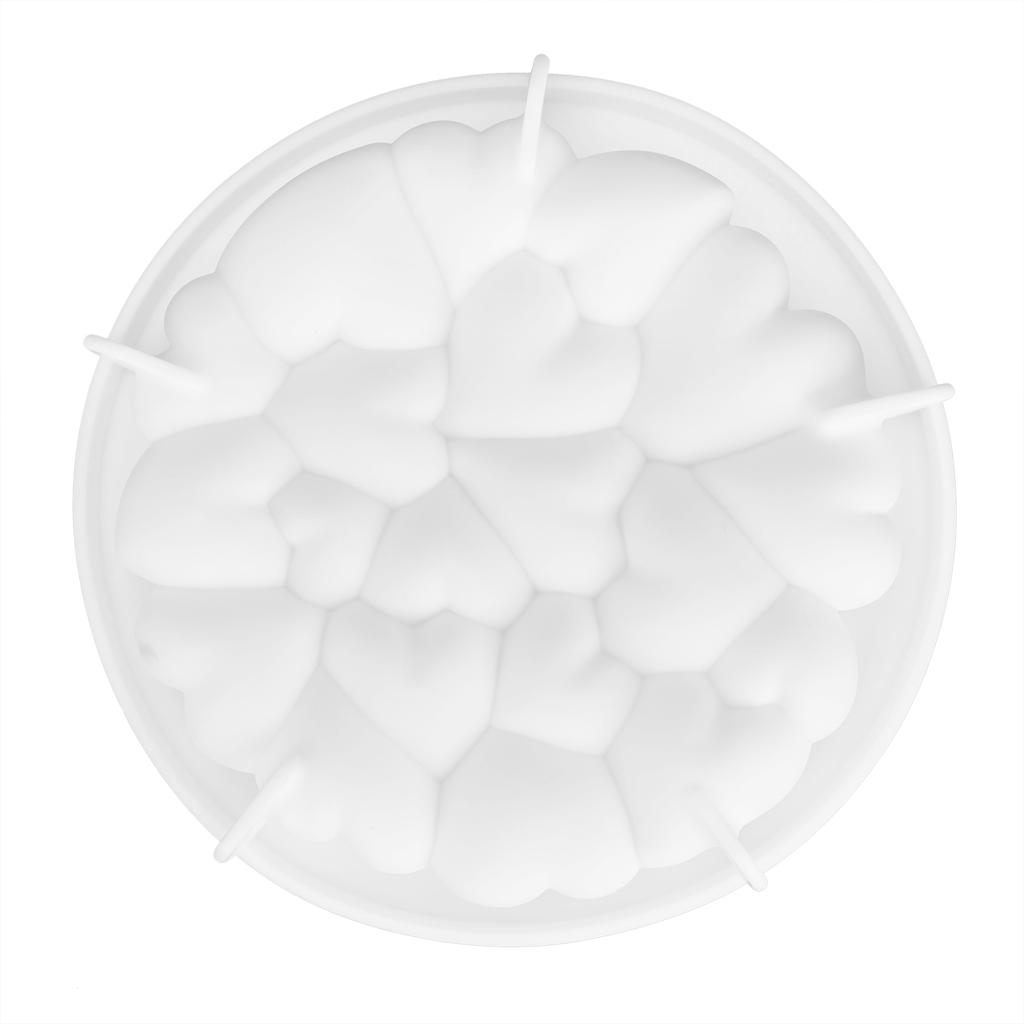 Silicone Mold Splicing Love Heart Shape Mousse Cake Mold for Baking Dessert Kitchen Home