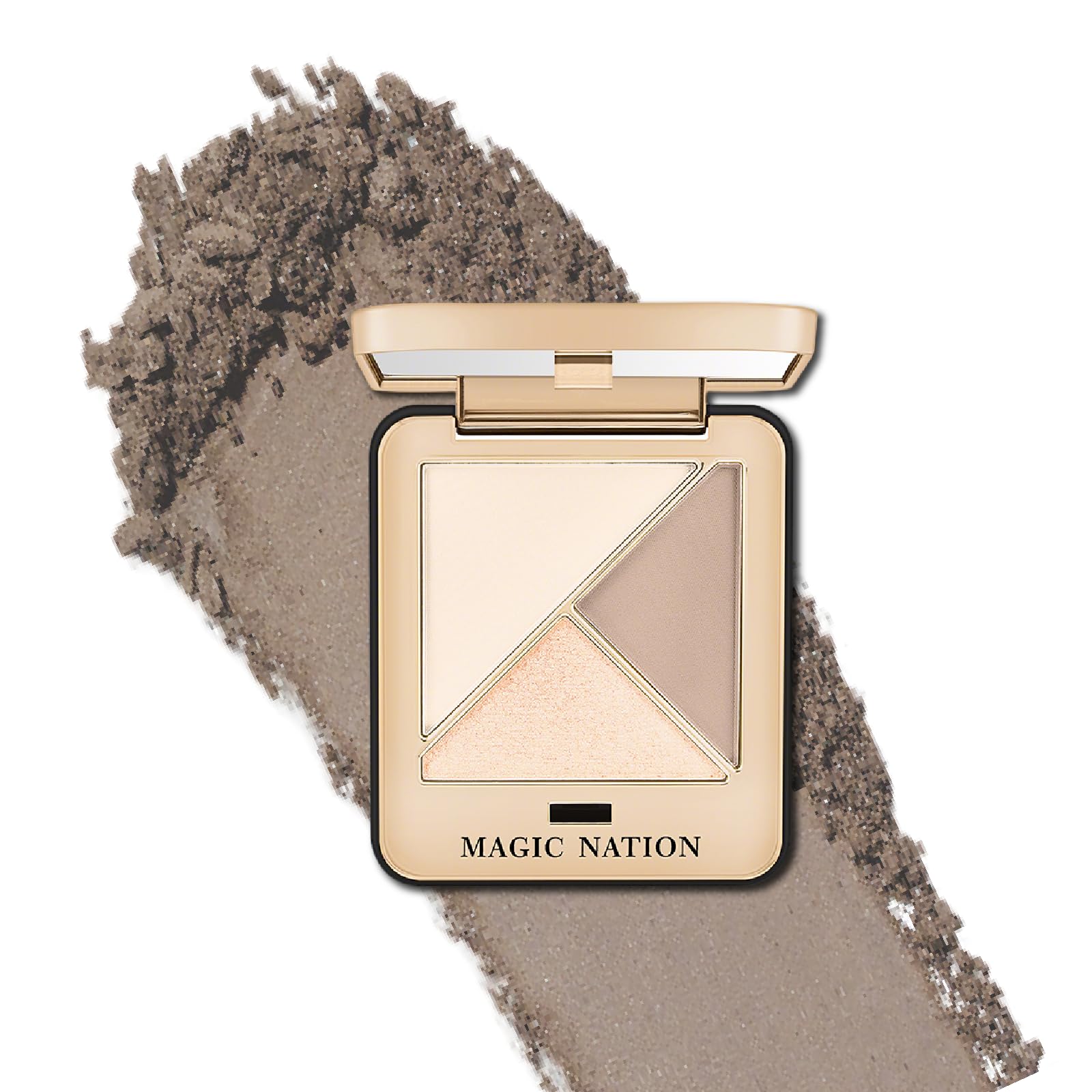 KIADZIE Face Shading: Three-color contouring and shading powder face palette. Matte finish for contouring, nose shading, and cheek contouring.