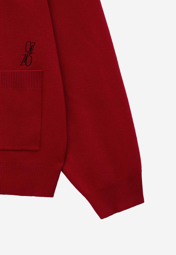 Ziosongzio Dadaism Artwork Cardigan Red Zh2Kt203Rd