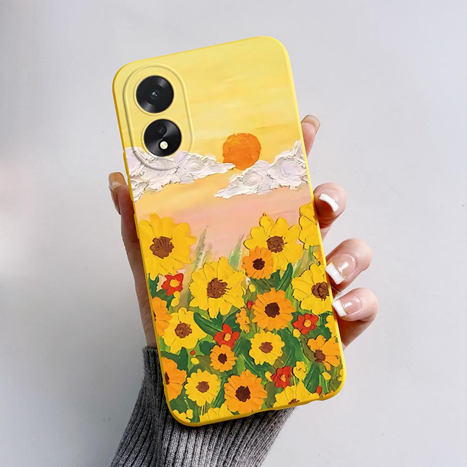 For Oppo A18 A38 Case Cute Bear Frog Cartoon Soft Silicon Phone Case For Oppo A38 4G A 38 OppoA38 CPH2579 6.56" Back Cover Capas