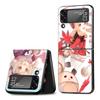 Custodia Klee Genshin Impact per Samsung Galaxy Z Flip4 Flip3 5G Guscio Rigido in PC per Cellulare Z Flip 4 3 Nero Coque Zflip4 Zflip3 Copertura