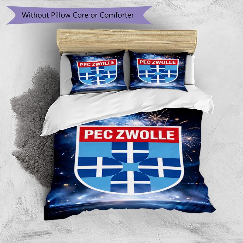 3pcs Duvet Cover Set (1*Duvet Cover + 2*Pillowcase, Without Core), PEC Zwolle Print Bedding Set, Bedroom Decor, All‑Season, Birthday Gift
