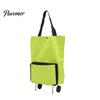 Tragbarer Einkaufswagen für tägliche Besorgungen mit Rädern, faltbar, wiederverwendbare Einkaufstasche, seitlicher leichter Trolley für Pendler, Tasche, große Kapazität