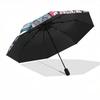 1pc Two Flamingos Pattern Automatic Umbrella Is Fashionable and Good-Looking, Suitable for Travel and Daily Use.A089