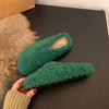 Mao Mao slippers women wear autumn and winter bag head half support shoes plush warm flats