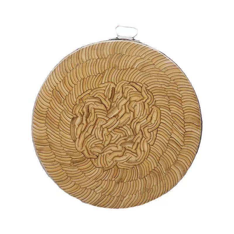 Round Nan Bamboo Extra Thick Chopping Block: Mold-Proof, Heavy-Duty Cutting Board for Meat