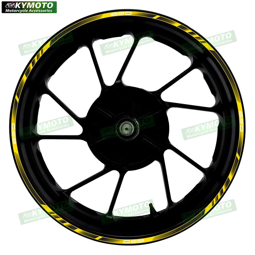 For Z650 Z 650 motorcycle accessories 17 inch front and rear wheel decals fairing hub reflective rim stripe sticker decoration