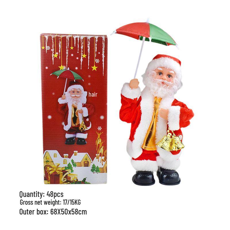 Hudební deštník Santa Clause - Vánoční dárek Dekorace Ozdoba