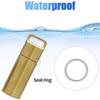 3er-Set Messing Pillendose Schlüsselanhänger Wasserdichte Pillendose Schlüsselanhänger für Outdoor-Reisen Überleben