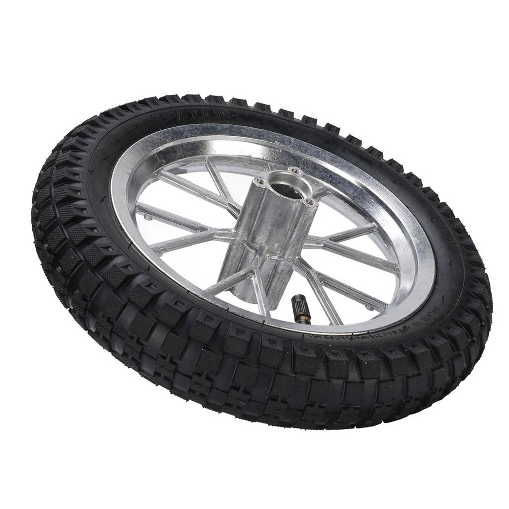 12 1 2X2.75 12.5x2.75 Tire Metal Rubber Rear Wheel Rim Tire Assembly for 2 Stroke Pocket Bike 47cc 49cc