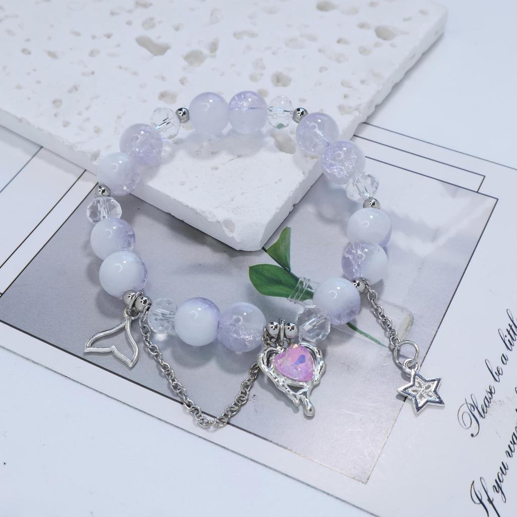 Mori Style Mermaid Crystal Bracelet – Versatile Niche Design for Women, Ideal for Students and Best Friends