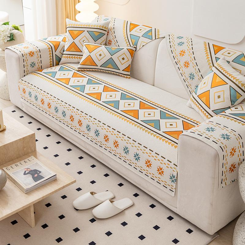 Chenier Sofa Cushion Universal In All Seasons, Simple Non-slip Seat Cushion, Sofa Cover, High-end Light Luxury Cover Cloth Towel