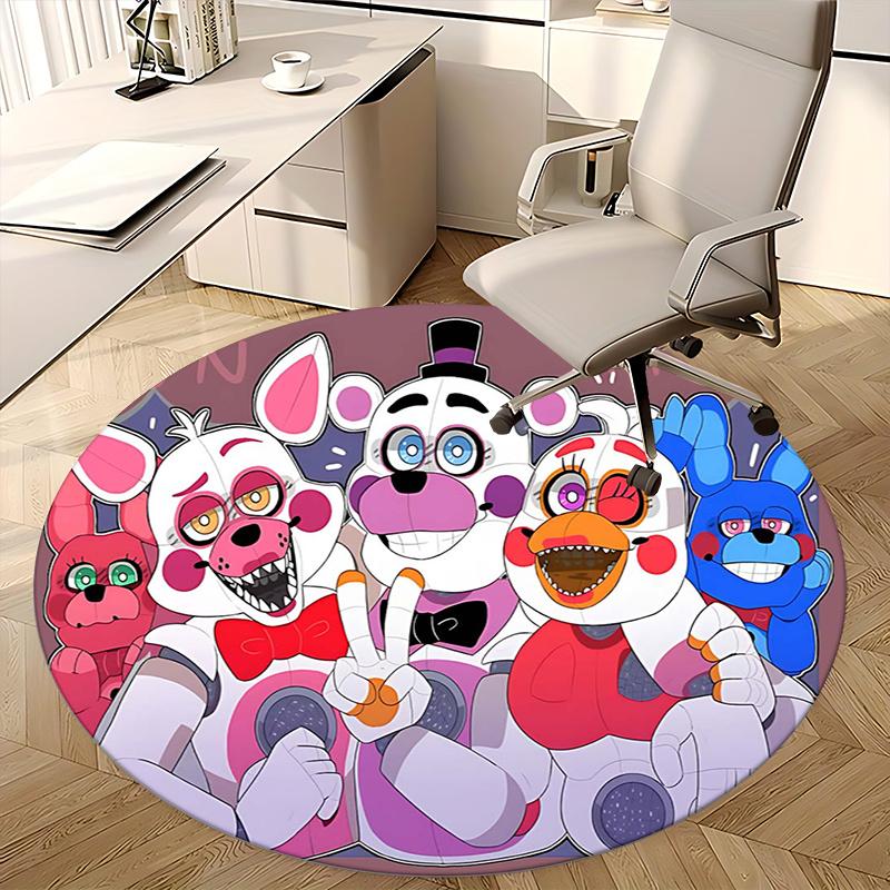 Five Nights at Freddy's, Chair mat Round Rug Office carpet, Non slip, Suitable for Living Rooms, Bedrooms,Decor1205857a