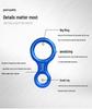 Aluminum Alloy Figure 8 Descender Belay Device - Lightweight & Durable for Fast Outdoor Descent