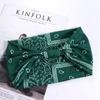 Wide Edge Yoga Headband Elastic Sports Sweatband Bowknot Turbans Floral Bandanas Headband  Hiking