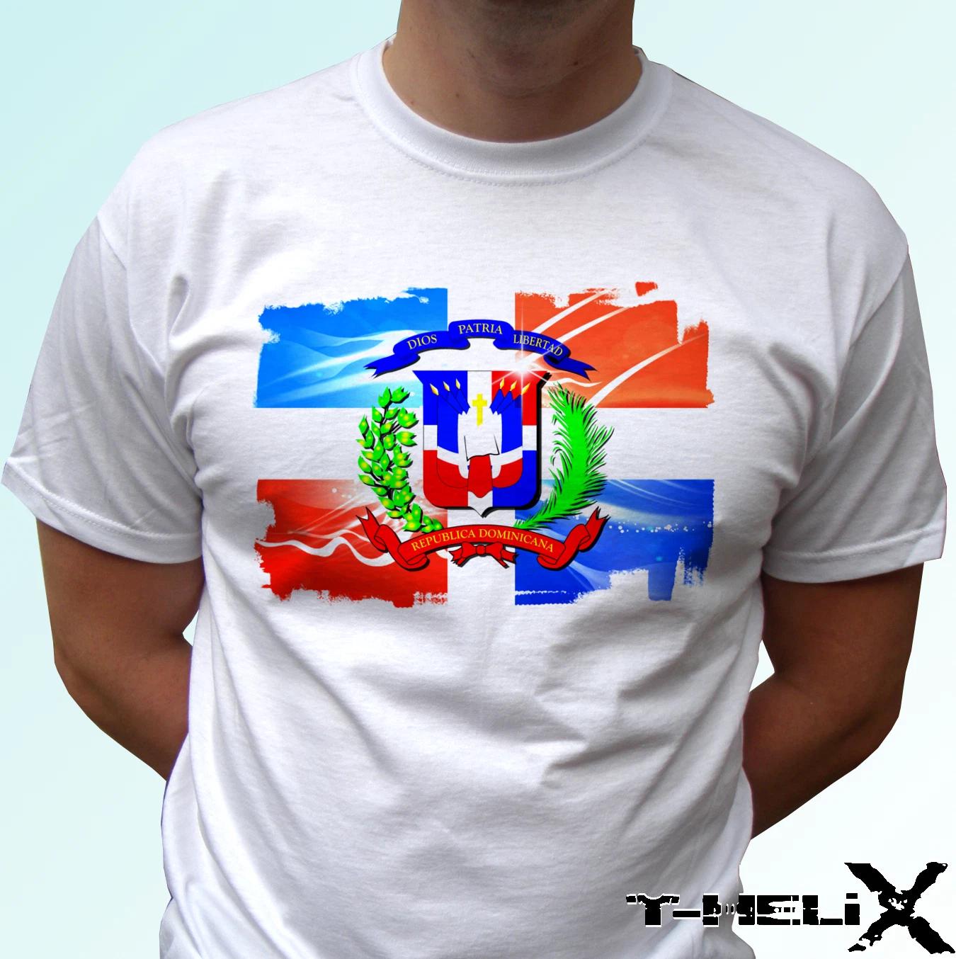 

Dominican Republic - white kids boys T-Shirt top flag design - s s kids baby sizes 100