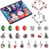 24 Days Christmas Advent Calendar Ring Necklace Earrings 2023 New Year Countdown Advent Calendar Christmas Gift for Girls Kids